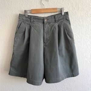 RedHead Vintage pleated Front Olive Shorts